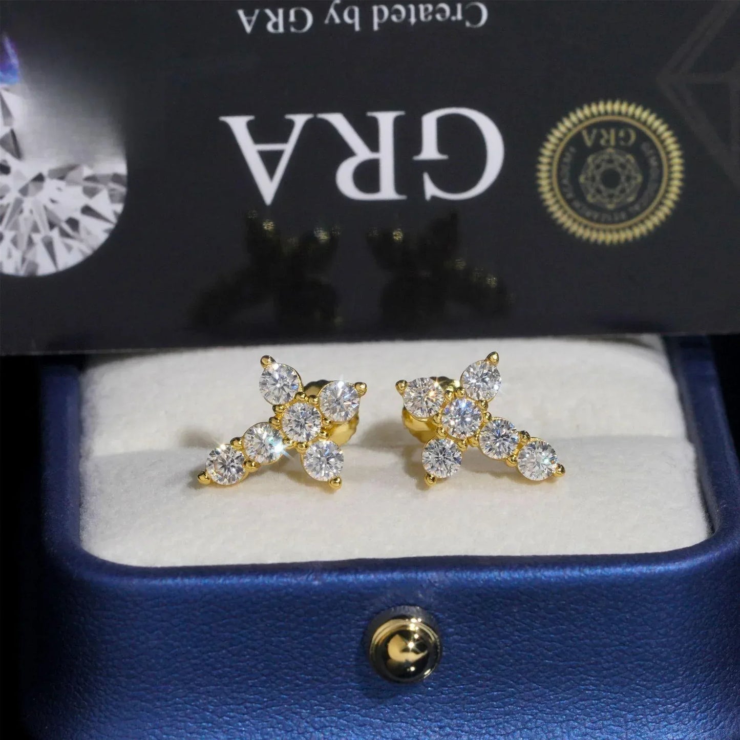 S925 Silver D Color Moissanite Look Earrings for Men and Women - CaratixJewelry