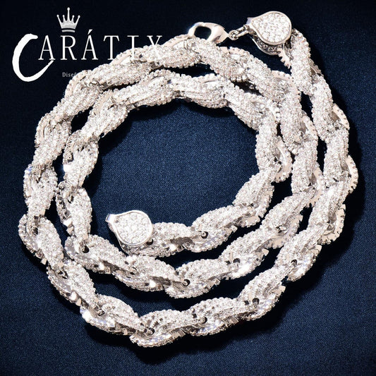 CARÁTIX - Tingjie Hip Hop Twist Necklace Versatile Personalized Jewelry Fashion Single Item Unisex Necklace  Valentine's Day Gift for Men & Girls & Boys Mothers' Day Gift #Springtok Cuban Chain