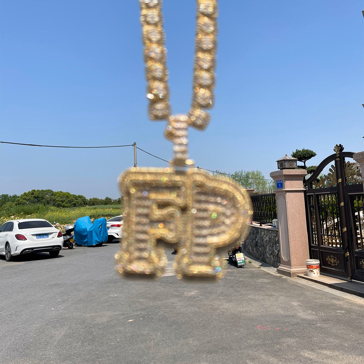 Overflow Stones Loaded with Diamond Iced Out Personalized Custom Name Necklace Pendant – Luxury Hip Hop Jewelry for Men & Women