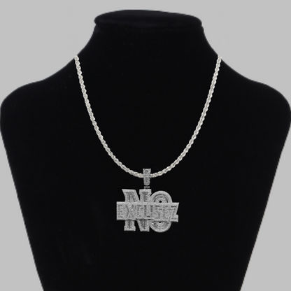 Iced Out Letter Diamond Pendant Necklace – Custom Hip Hop Jewelry for Men