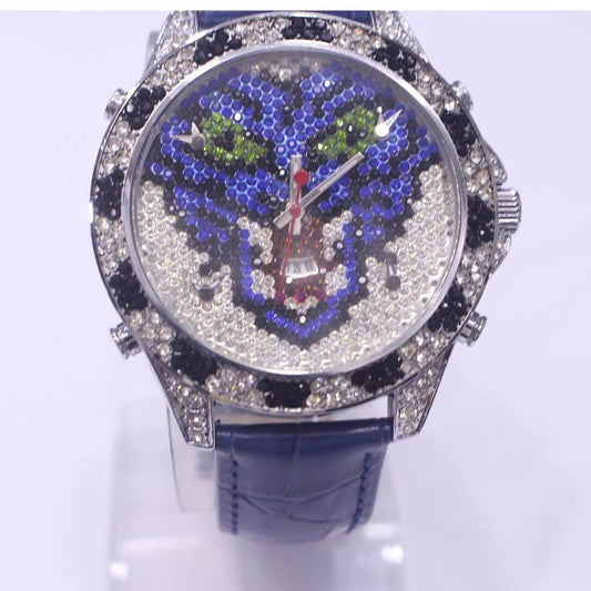 5 Time Zone Iced Out Watch S925 Hip Hop Silicone | Caratix
