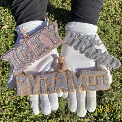 Money Bag Bail Two Layers Iced Out Personalized Custom Name Necklace Pendant – Luxury Hip Hop Jewelry for Men & Women