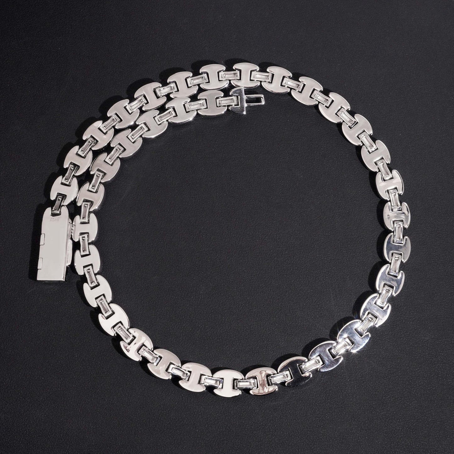 12mm Iced-Out Moissanite Cuban Link Chain – S925 Sterling Silver Hip Hop Streetwear Necklace - CaratixJewelry