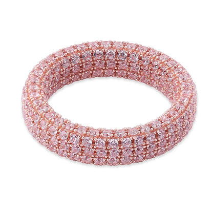 Men's S925 Sterling Silver Iced Out Ring | Full Micro-Pave Hip Hop Band | Caratix