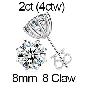 Genuine VVS Lab Diamond Solid Sterling Silver Arrow Cross Flooded Ice Hip Hop Earrings – Iced Out Jewelry