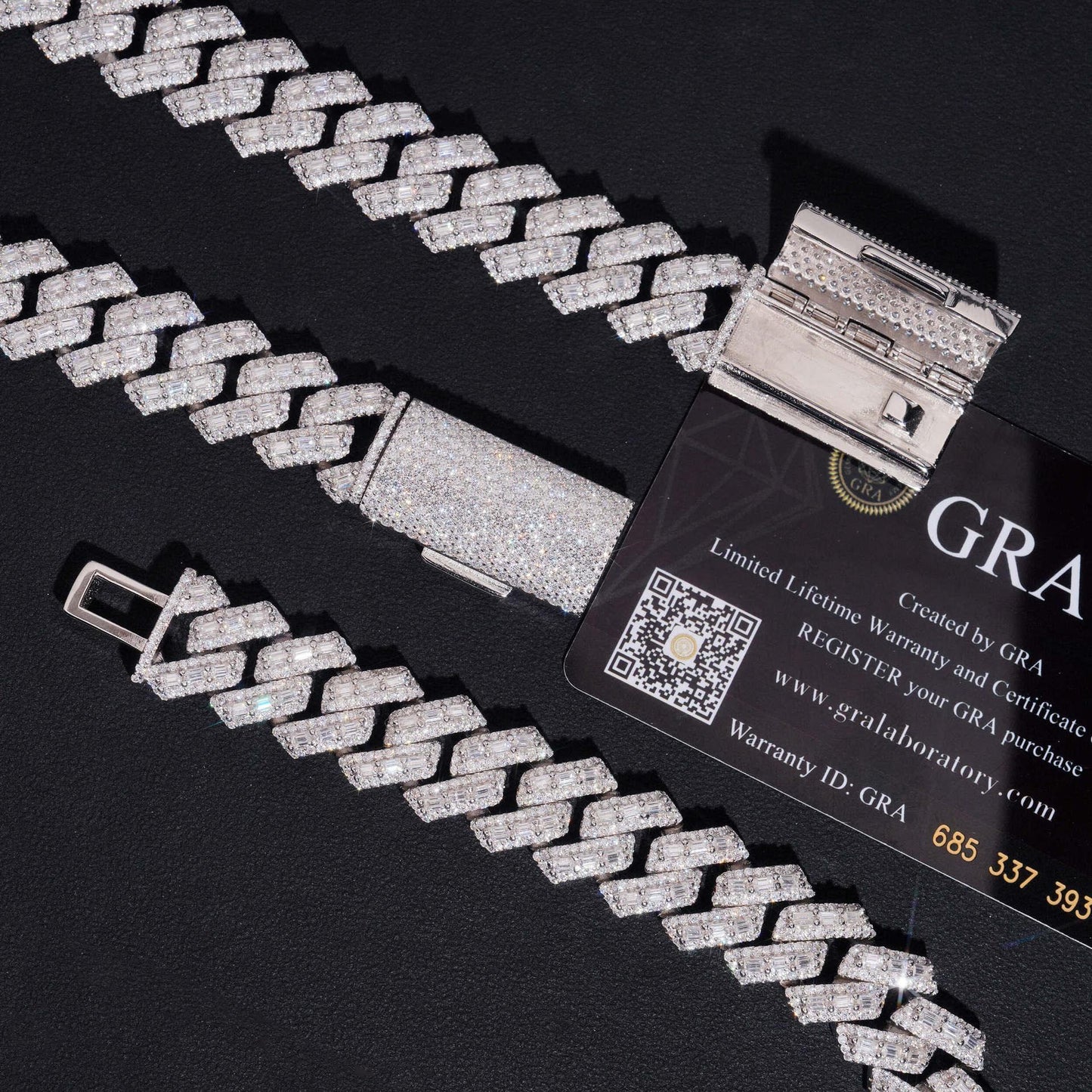 16mm Moissanite Cuban Link Chain – S925 Sterling Silver Iced-Out Hip Hop Streetwear Necklace - CaratixJewelry