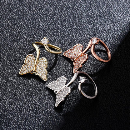 Adjustable Butterfly Nail Ring | Fingertip Jewelry for Women | Caratix