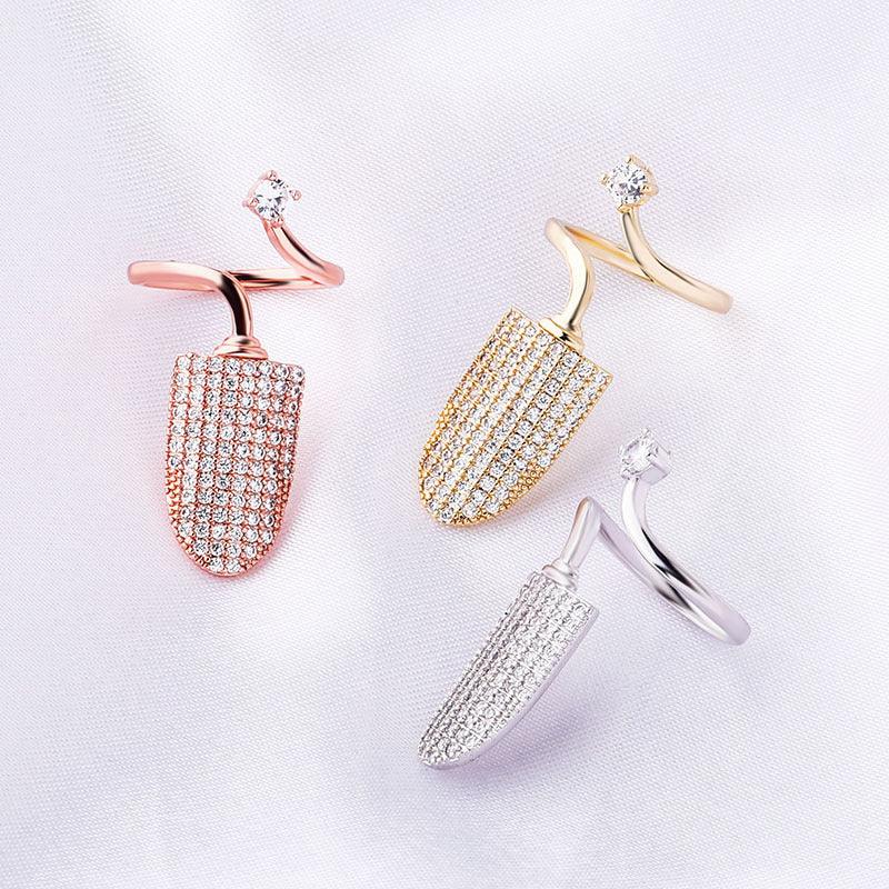 Adjustable Nail Ring for Women | Fingertip Protective Jewelry | Caratix