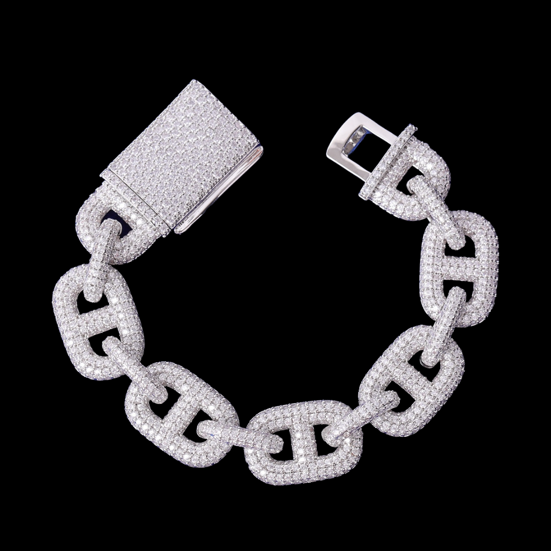 12MM Ultra Luxury Elegant Iced Out Diamond Bracelet – High-End Hip Hop Jewelry for Men & Women