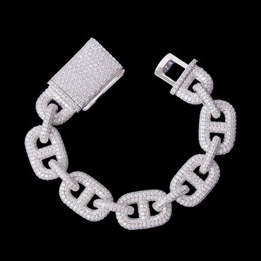 12MM Ultra Luxury Elegant Iced Out Bracelet – High-End Hip Hop Jewelry for Men & Women - CaratixJewelry