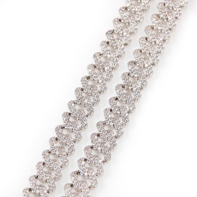 CARÁTIX 12mm Square Cuban Chain | AAA+ CZ Iced Out Choker Necklace for Men & Women - CaratixJewelry