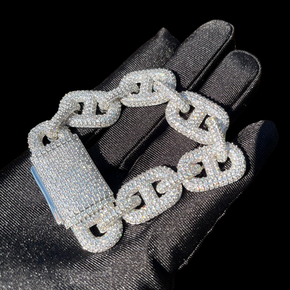12MM Ultra Luxury Elegant Iced Out Diamond Bracelet – High-End Hip Hop Jewelry for Men & Women