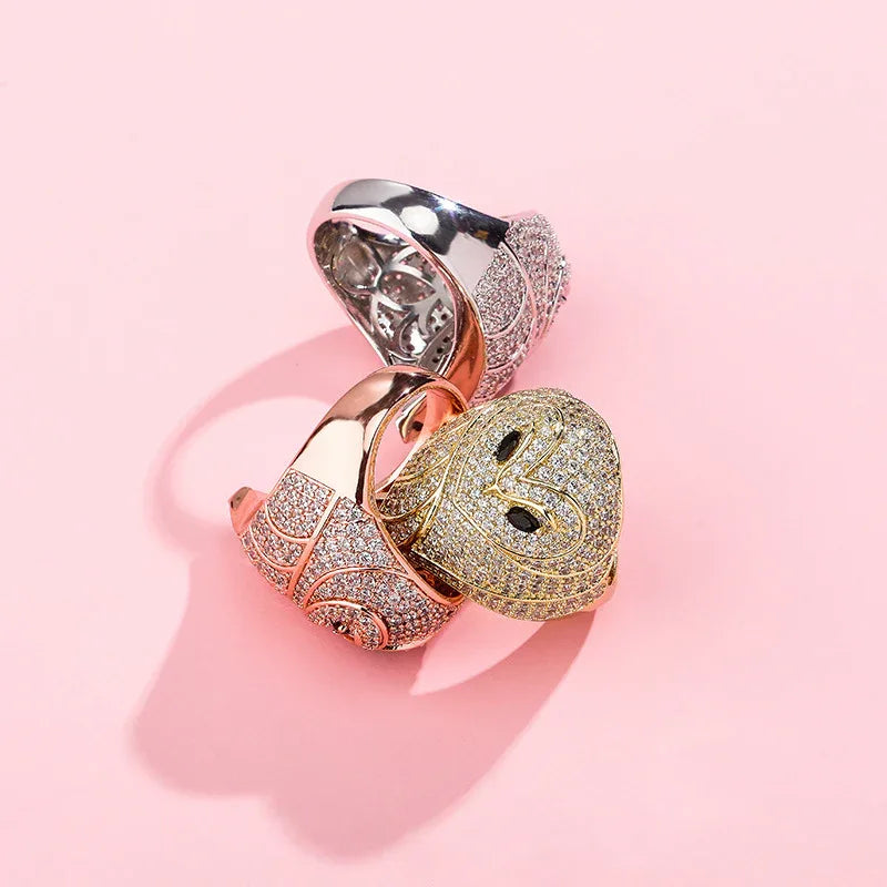 Men's Iced Out Owl Ring | 3D Sculpted Bird Motif Signet | Caratix