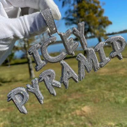 Trend Luxury Design Iced Out Personalized Custom Name Necklace Pendant - Premium Custom Jewelry