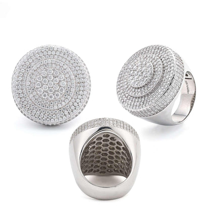 Bold Moissanite Men’s Ring | S925 Silver Luxury Iced Out Hip Hop Jewelry - CaratixJewelry