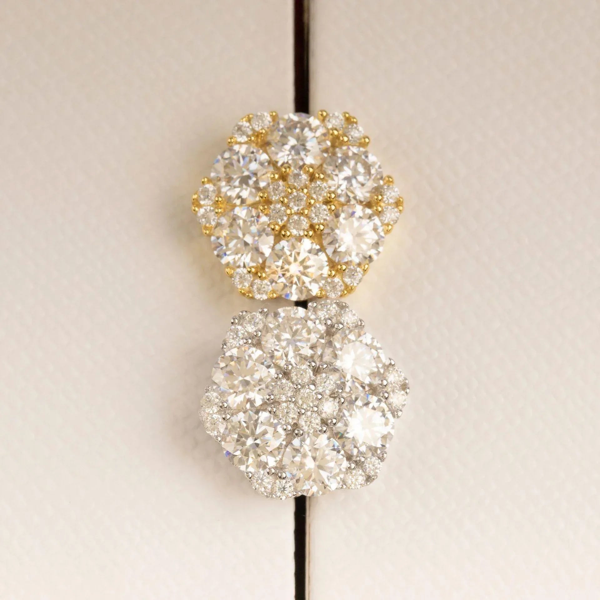 S925 Silver Moissanite Inspired Floral Stud Earrings - CaratixJewelry