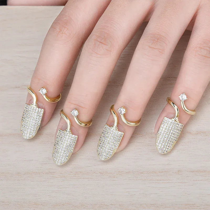 Adjustable Nail Ring for Women | Fingertip Protective Jewelry | Caratix