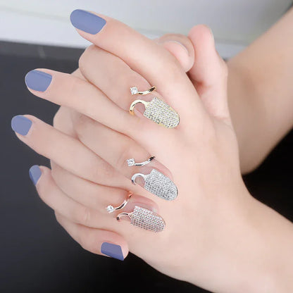 Adjustable Nail Ring for Women | Fingertip Protective Jewelry | Caratix