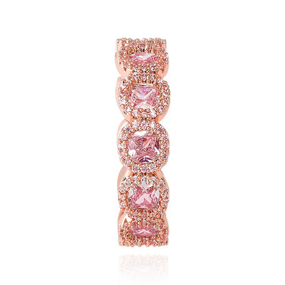 Men's Iced Out Plum Blossom Ring | 3D Floral Cluster Band | Caratix