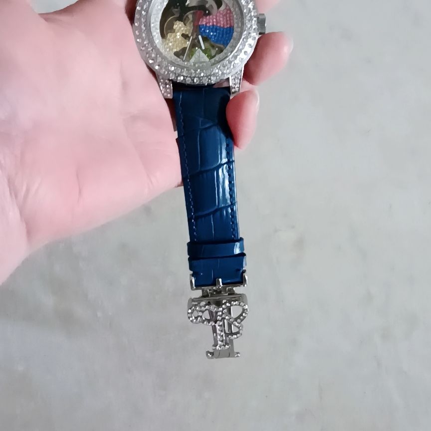 Luxury Mechanical Iced Out Watch Big Face Leather | Caratix