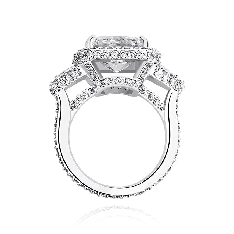 Big Square Gemstone Hip Hop Ring | Real 18K Gold Plated Band | Caratix