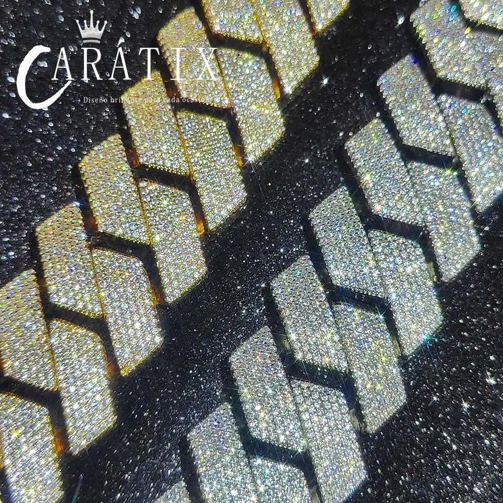 CARÁTIX 25MM 6-Row Cuban Chain Necklace – Thick CZ Prong Hip Hop Jewelry for Men & Women