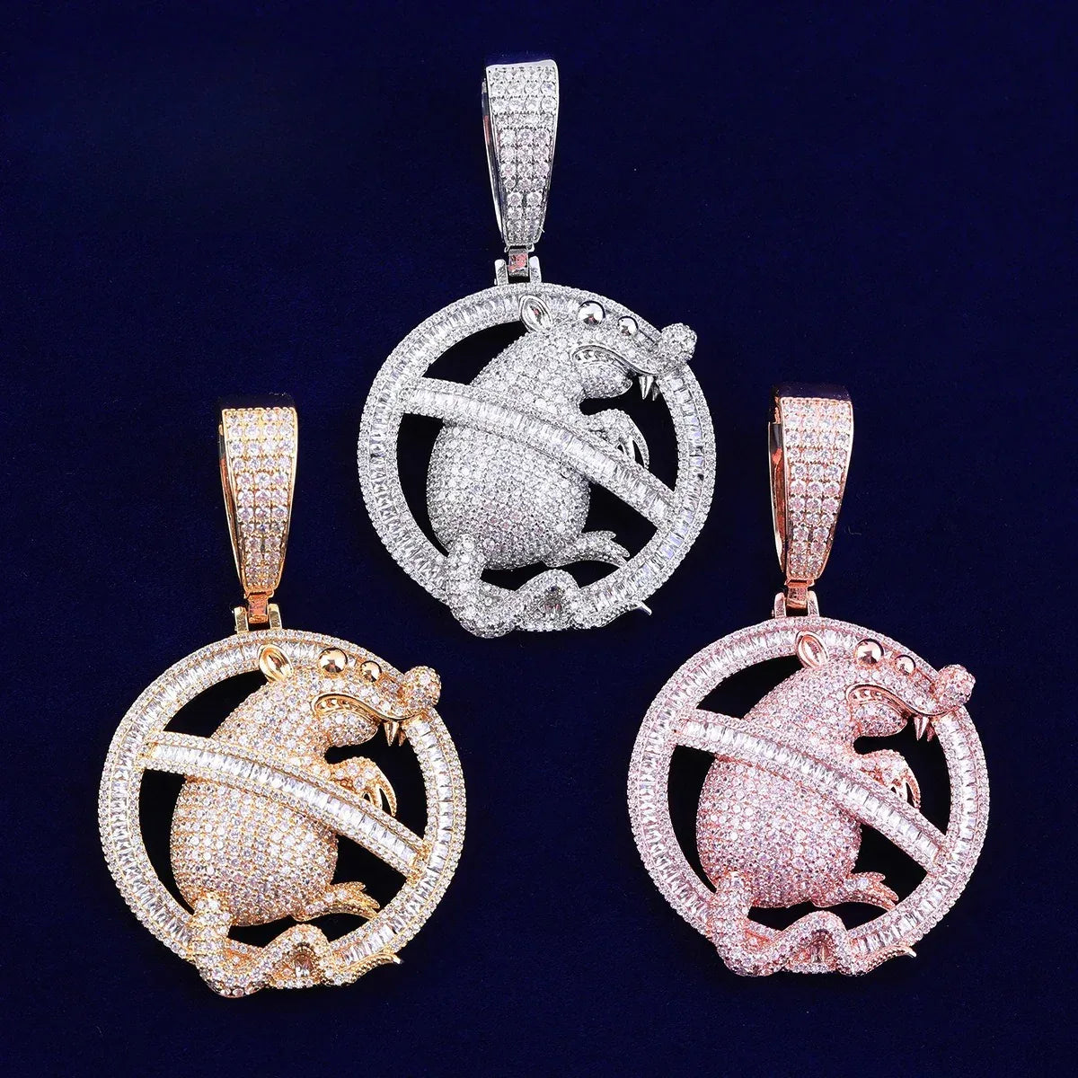 Men's & Women's Cartoon Character Necklace | Premium Copper CZ High-End Fashion Jewelry - CaratixJewelry