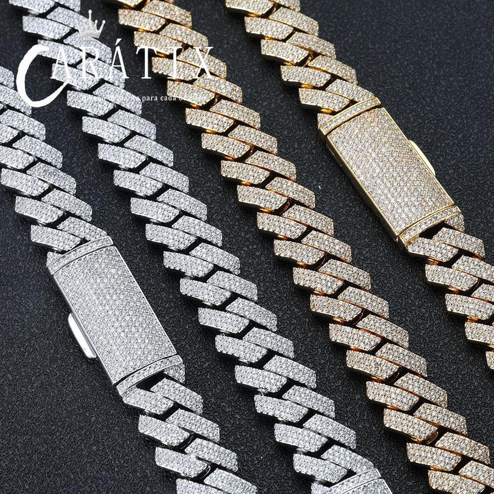 CARÁTIX – 16mm Chunky Cuban Link Chain Necklace | Hip Hop Rock Jewelry for Men & Women