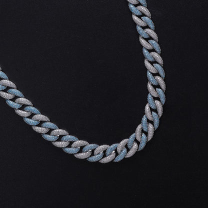 CARÁTIX 15mm Cuban Miami Chain | Micro Paved CZ Iced Out Hip Hop Necklace for Men