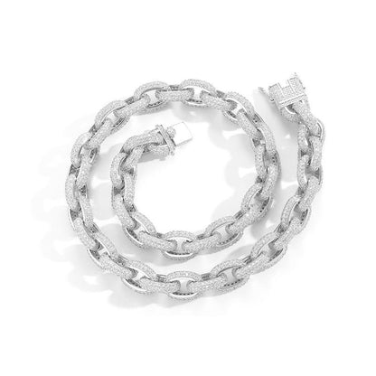 CARÁTIX Beads Cross Chain | 5A+ CZ Iced Out Hip Hop Necklace for Men