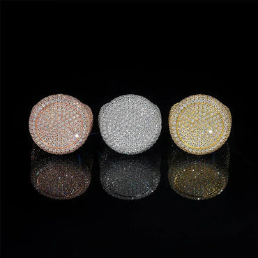 Men’s D-Color Moissanite Hip Hop Ring | S925 Silver Iced Out Fashion Jewelry - CaratixJewelry