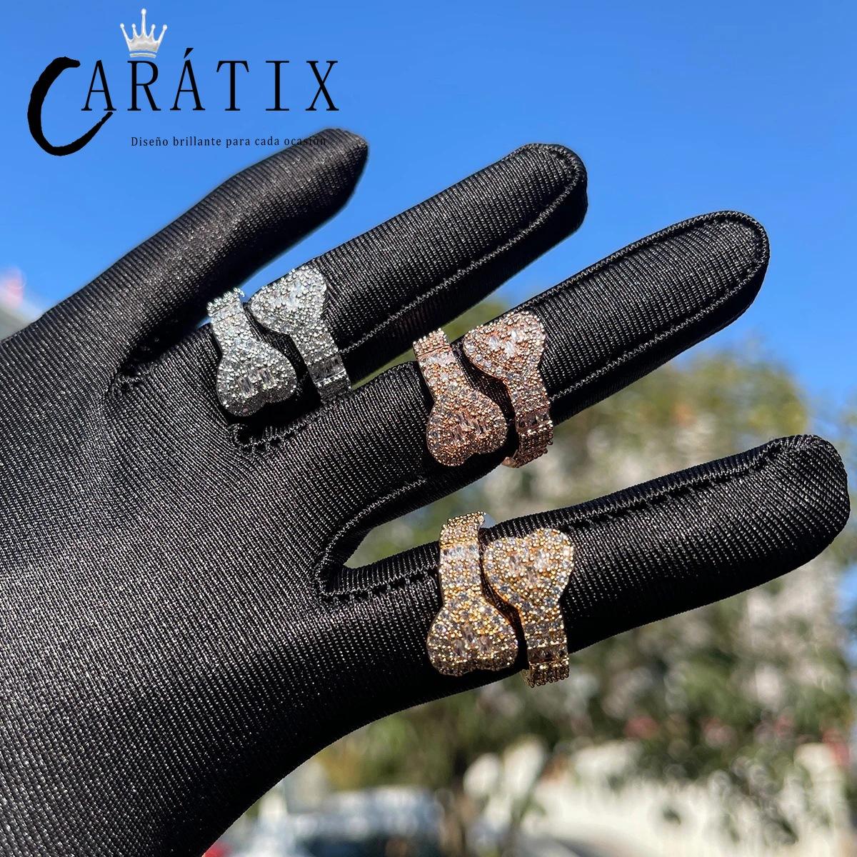 CARÁTIX Open Love Ring | Adjustable Electroplated Hip Hop Fashion Jewelry for Men & Women