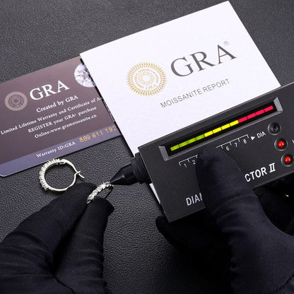 VVS Lab Diamond Designer Cut 14k Gold Over Sterling Silver Hoops