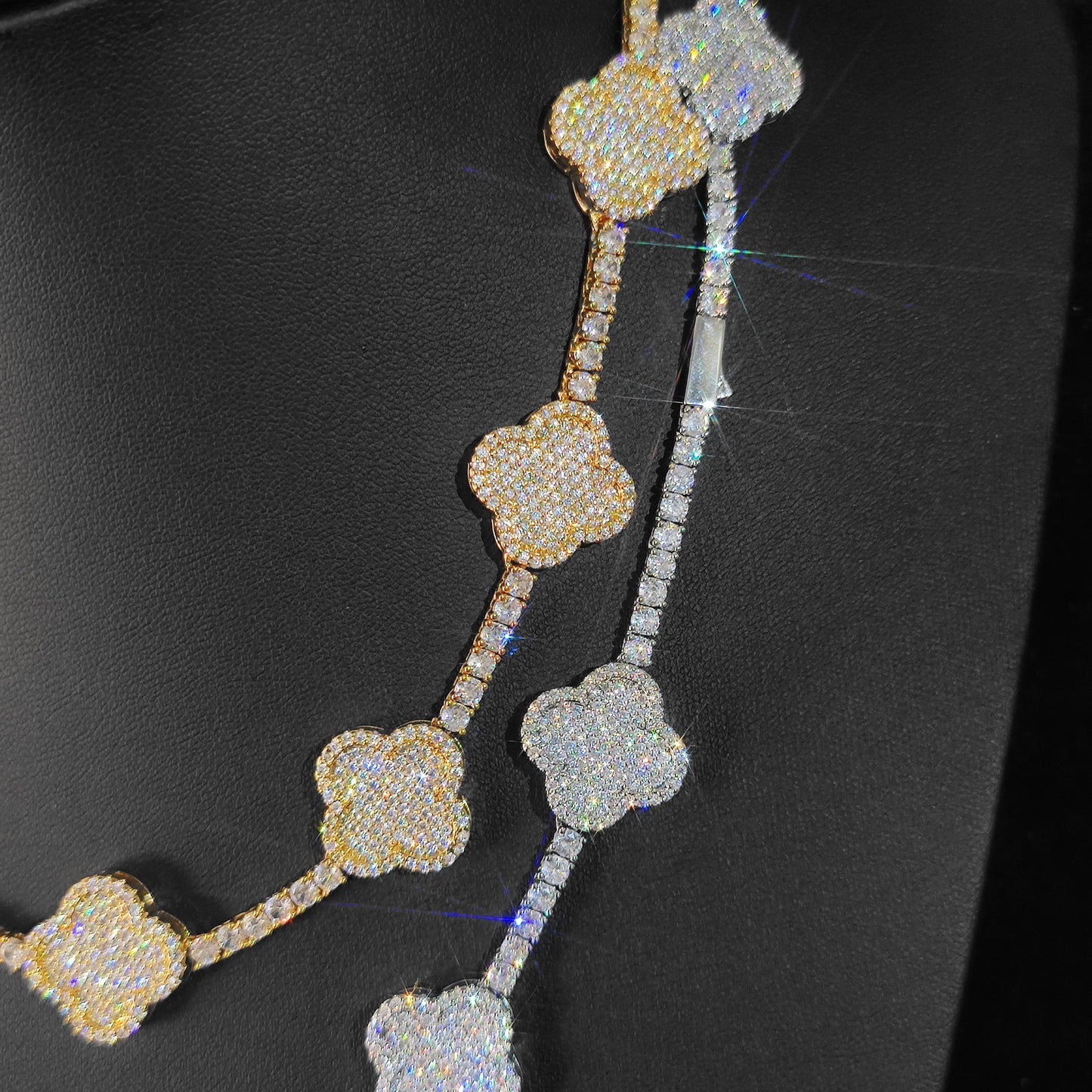 CARÁTIX -  Tennis Necklace  Zircon High Quality Bling Tennis Chain Necklace For Girl  Laser Valentine's Day Gift for Men & Girls & Boys Mothers' Day Gift #Springtok