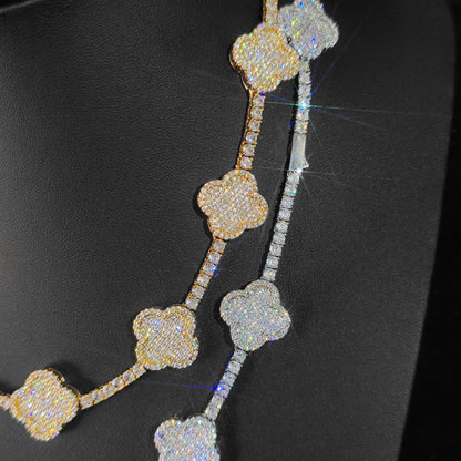 CARÁTIX -  Tennis Necklace  Zircon High Quality Bling Tennis Chain Necklace For Girl  Laser Valentine's Day Gift for Men & Girls & Boys Mothers' Day Gift #Springtok