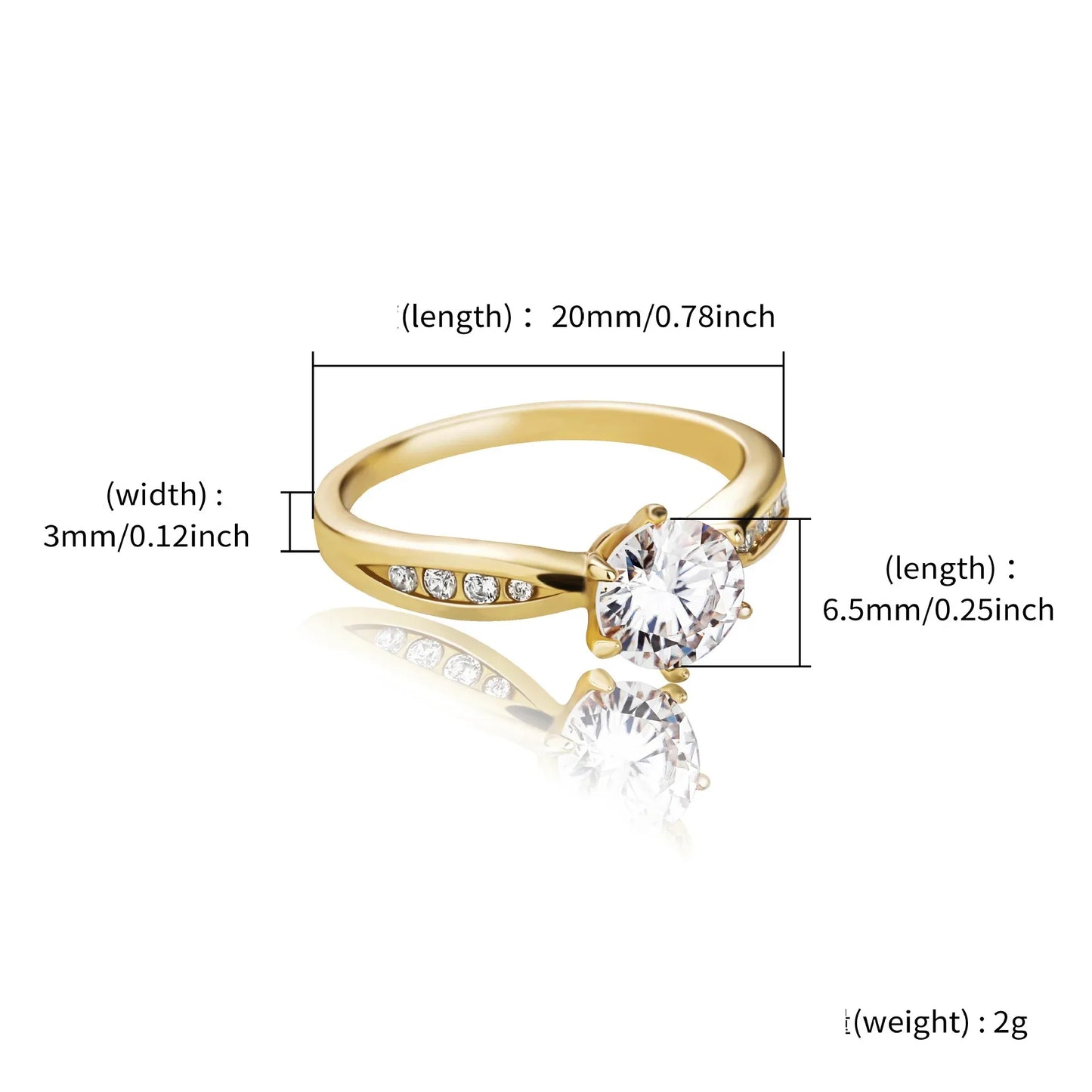 D Color VVS1 Moissanite Ring | S925 Silver Platinum Plated | Caratix