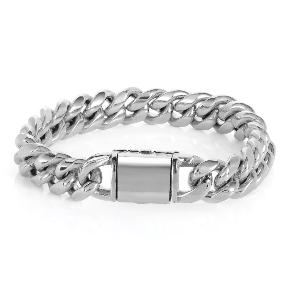 CARÁTIX -  Men Fashion Cuban Link Necklace Stainless Steel PVD Plated 8/10/12/14mm Cuban Chain Jewellery Personalized Free Laser Logo Valentine's Day Gift for Men & Girls & Boys Mothers' Day Gift #Springtok