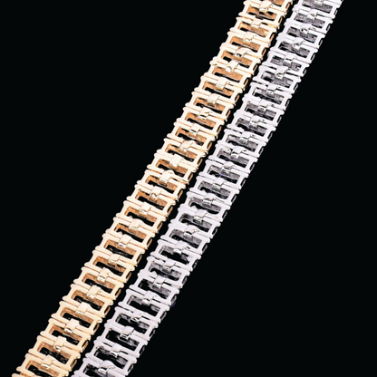 9MM Baguette Link Iced Out Diamond Necklace Chain – Luxury Hip Hop Jewelry for Men & Women
