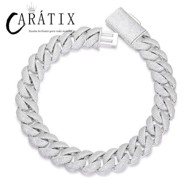 CARÁTIX 22mm Iced Out Cuban Link Chain Necklace – 5A+ CZ Heavy Round Hip Hop Bling Jewelry for Men | Rapper Gift - CaratixJewelry