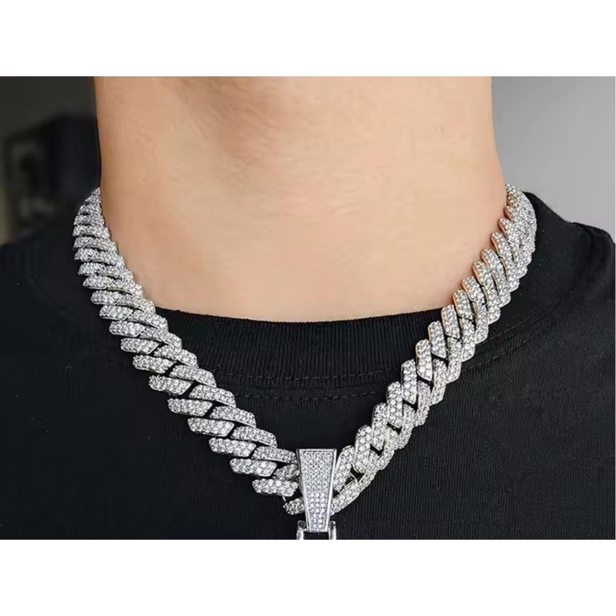 Trendy Jesus Disc Pendant | Iced Out Synthetic Moissanite Necklace | Street Style for Men