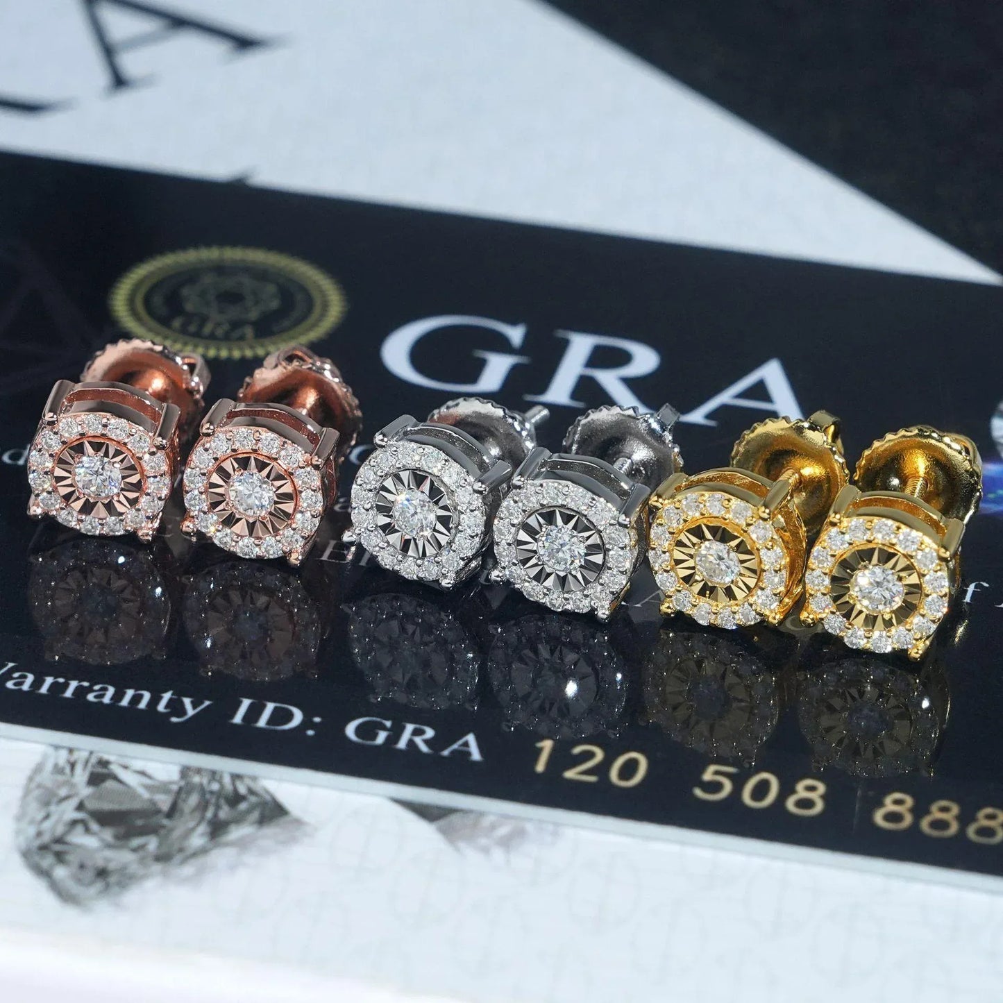 S925 Silver D Color Moissanite Look Carved Disc Earrings - CaratixJewelry