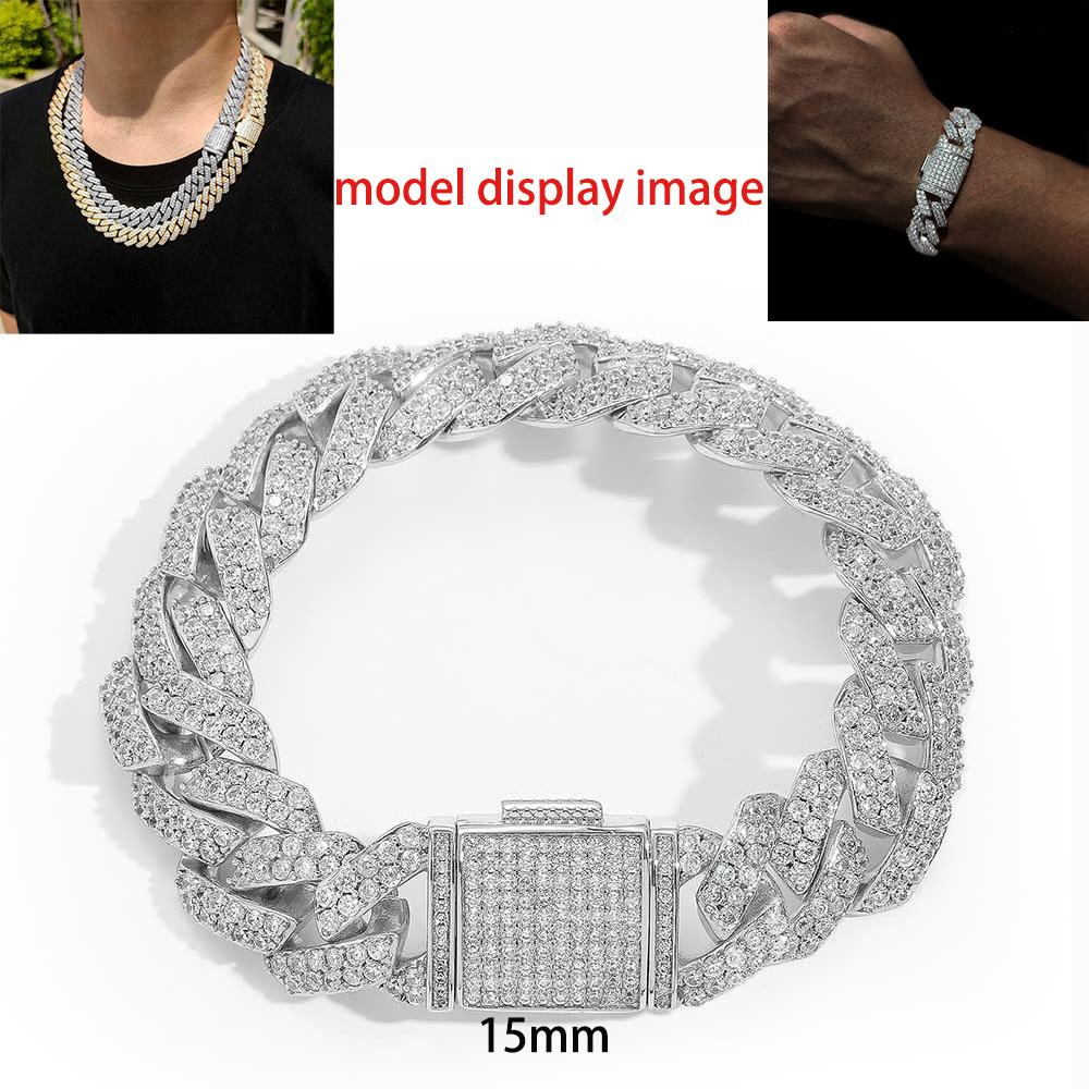 CARÁTIX – CZ Cuban Link Necklace | Miami Bling Prong Chain for Men & Women
