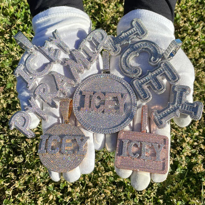 Trend Luxury Design Iced Out Personalized Custom Name Necklace Pendant - Premium Custom Jewelry