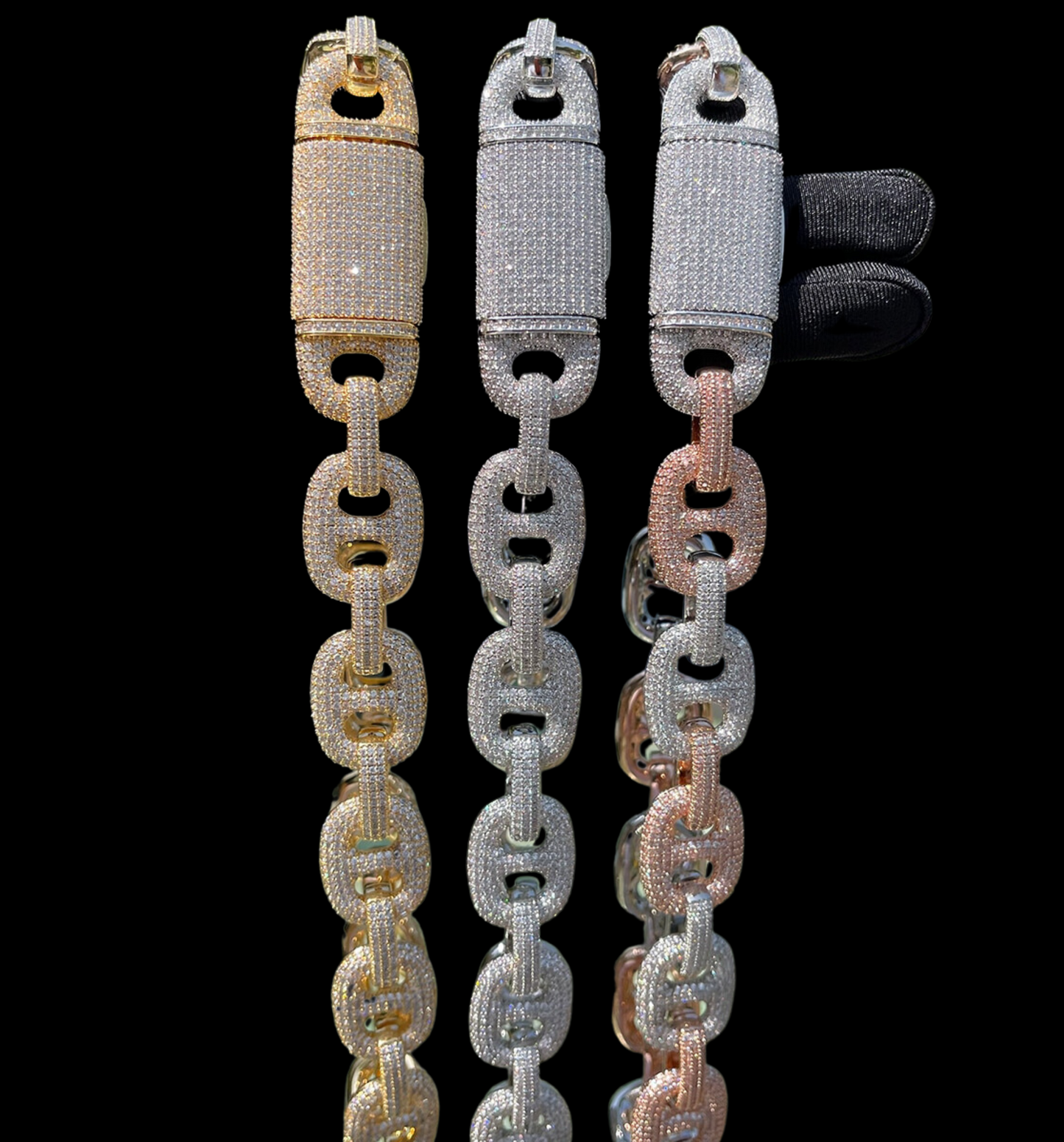 20MM VVS Duo Link Iced Out Diamond Necklace Chain – Luxury Hip Hop Jewelry for Men & Women