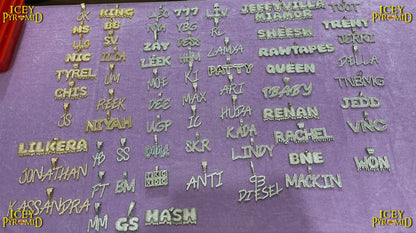 Stylish Iced Out Personalized Custom Name Necklace Pendant - Luxury Custom Jewelry