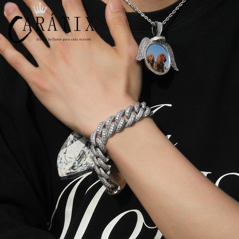 CARÁTIX – Full Iced Out 5A+ CZ Cuban Miami Link Chain | Hip Hop Necklace for Men & Women