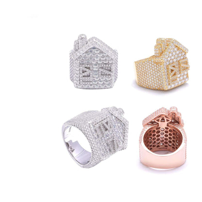D-Color Moissanite Hip Hop Ring | 925 Silver Trendy Iced Out Jewelry Series - CaratixJewelry