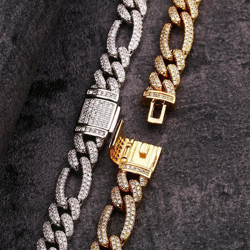 CARÁTIX 3:1 Figaro Link Chain | 3A+ CZ Iced Out Hip Hop Choker Necklace for Men & Women - CaratixJewelry