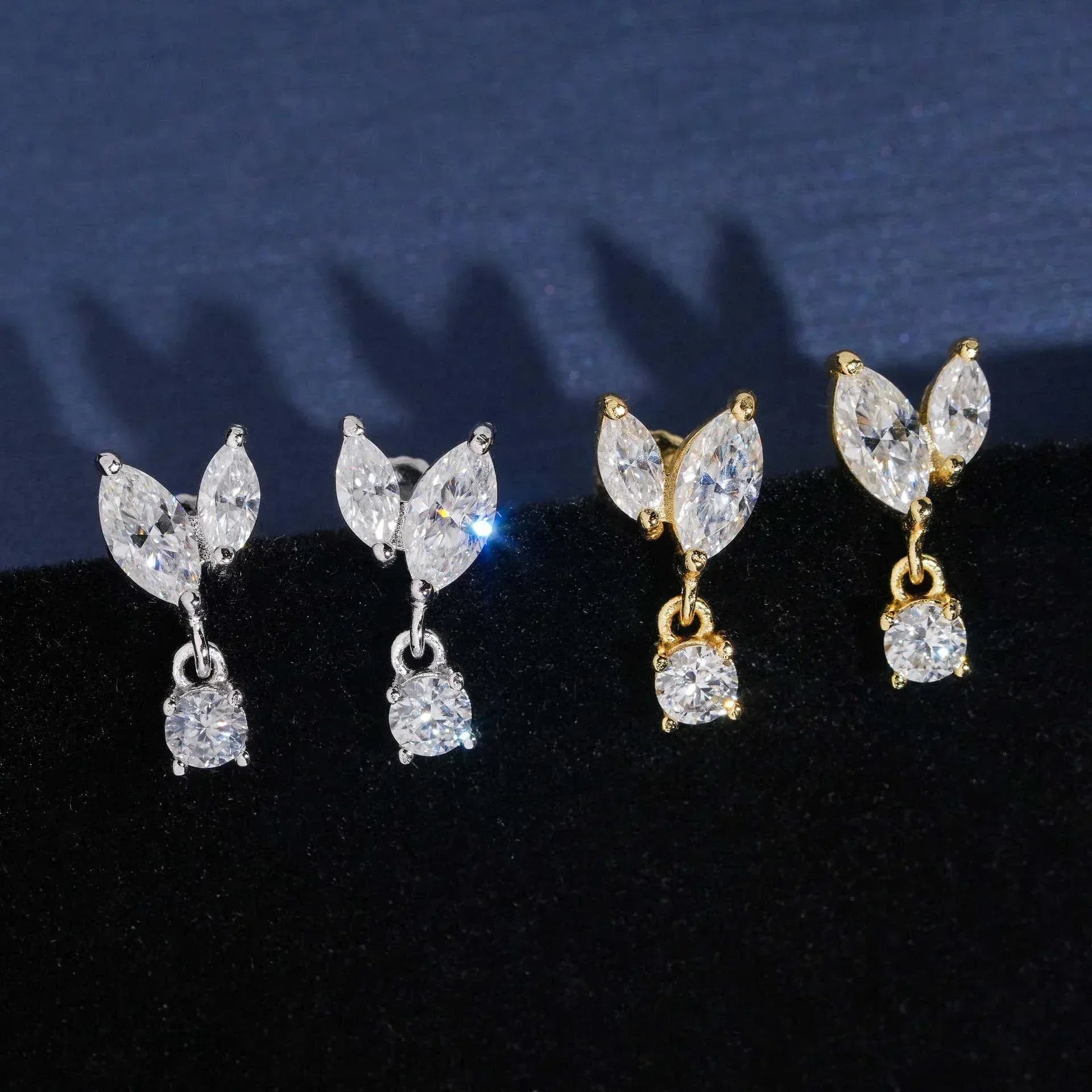 S925 Silver Moissanite Look Earrings for Women - CaratixJewelry