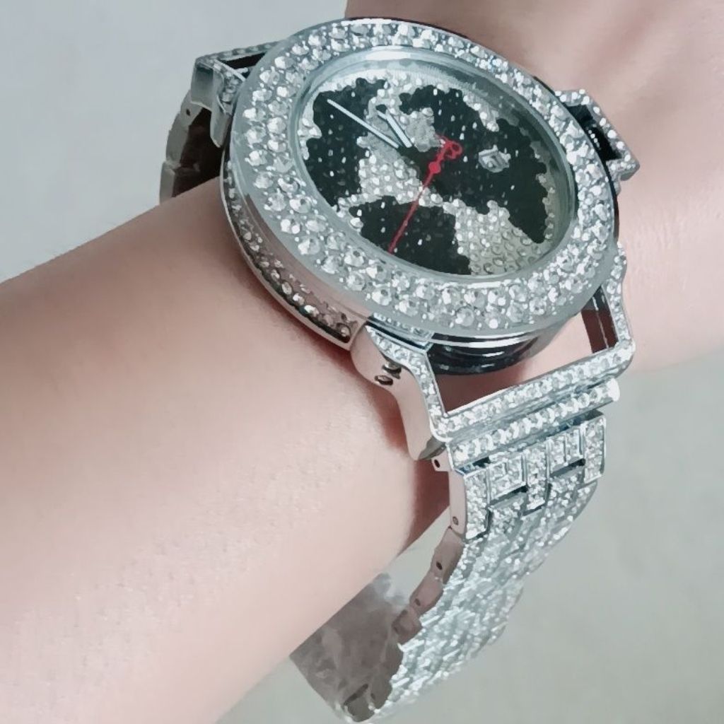 Luxury Mechanical Iced Out Watch Big Face Leather | Caratix
